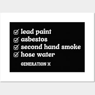 Gen X | I Survived List | Hose Water | Lead Paint | Funny Posters and Art